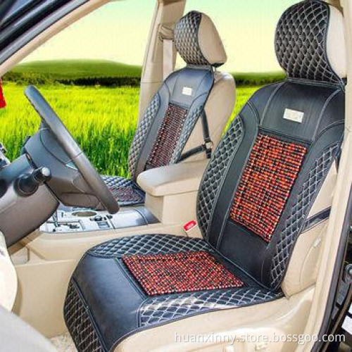 Hot Sale Black Leather Car Cushion Cover Set, Made of Quality Leather